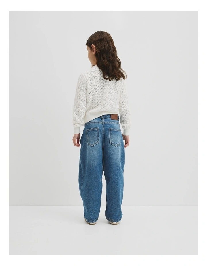 Australian Cotton Cardigan in Marshmallow image 5