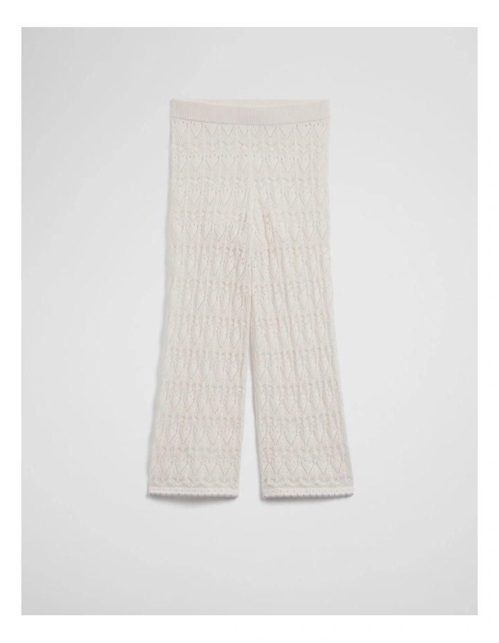 Australian Cotton Knit Pant in Marshmallow image 2