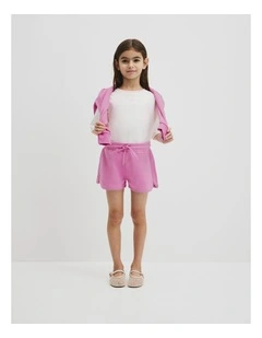 Australian Cotton Fleece Short in Mauve