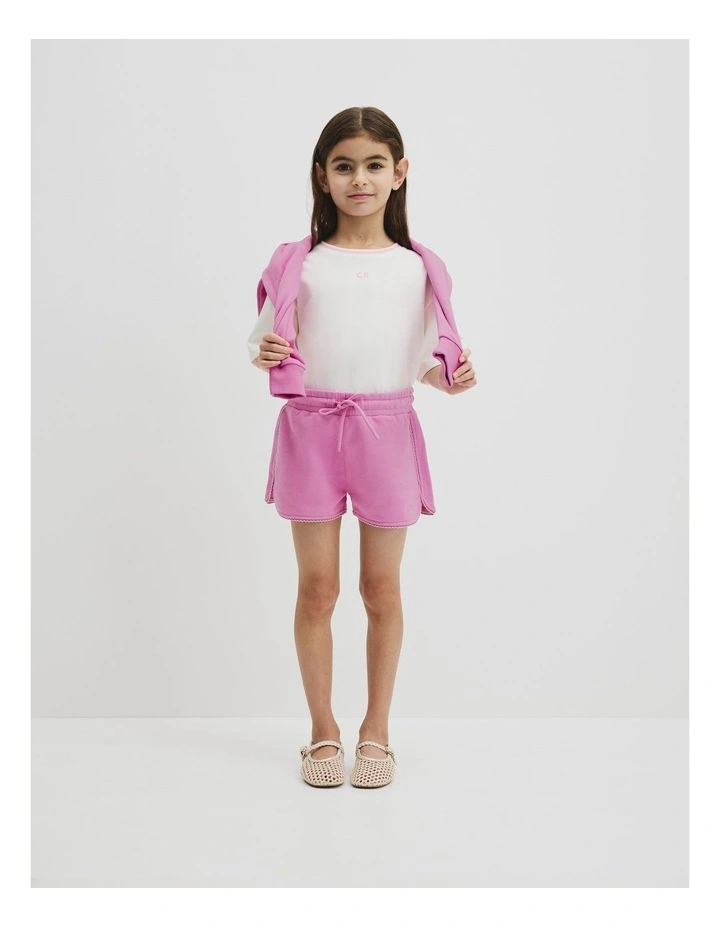Australian Cotton Fleece Short in Mauve image 1
