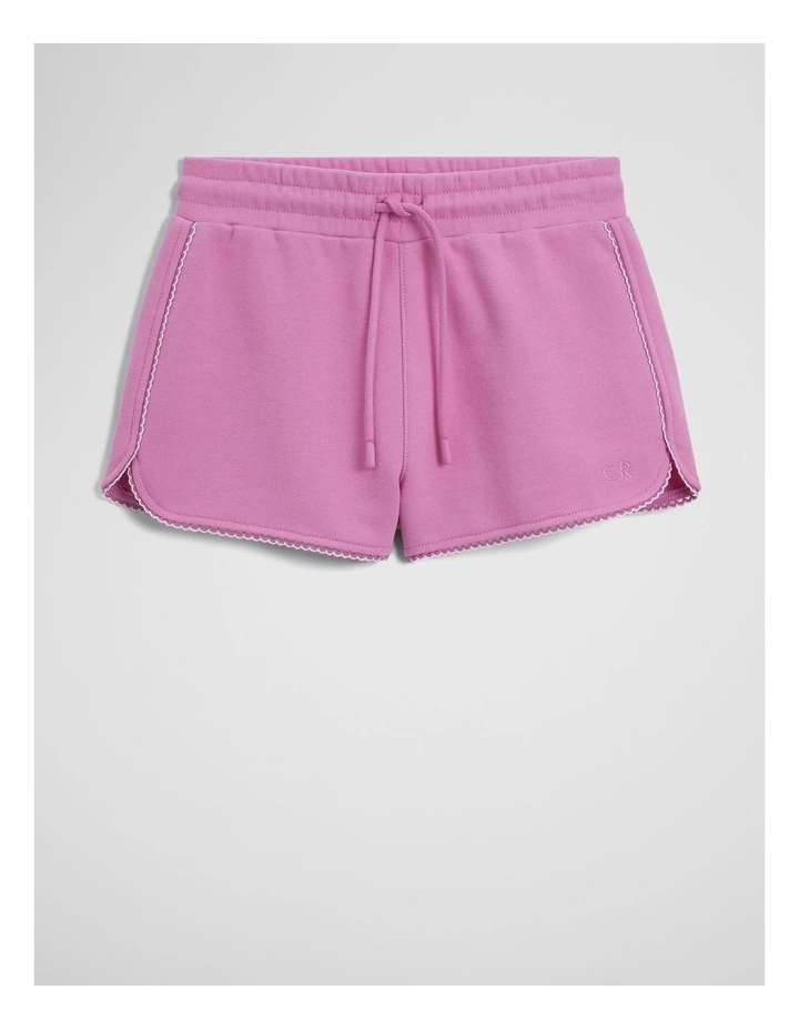 Australian Cotton Fleece Short in Mauve image 2