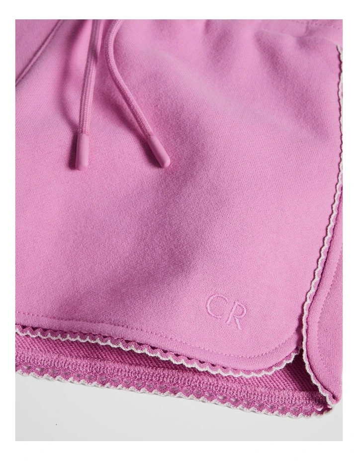 Australian Cotton Fleece Short in Mauve image 6