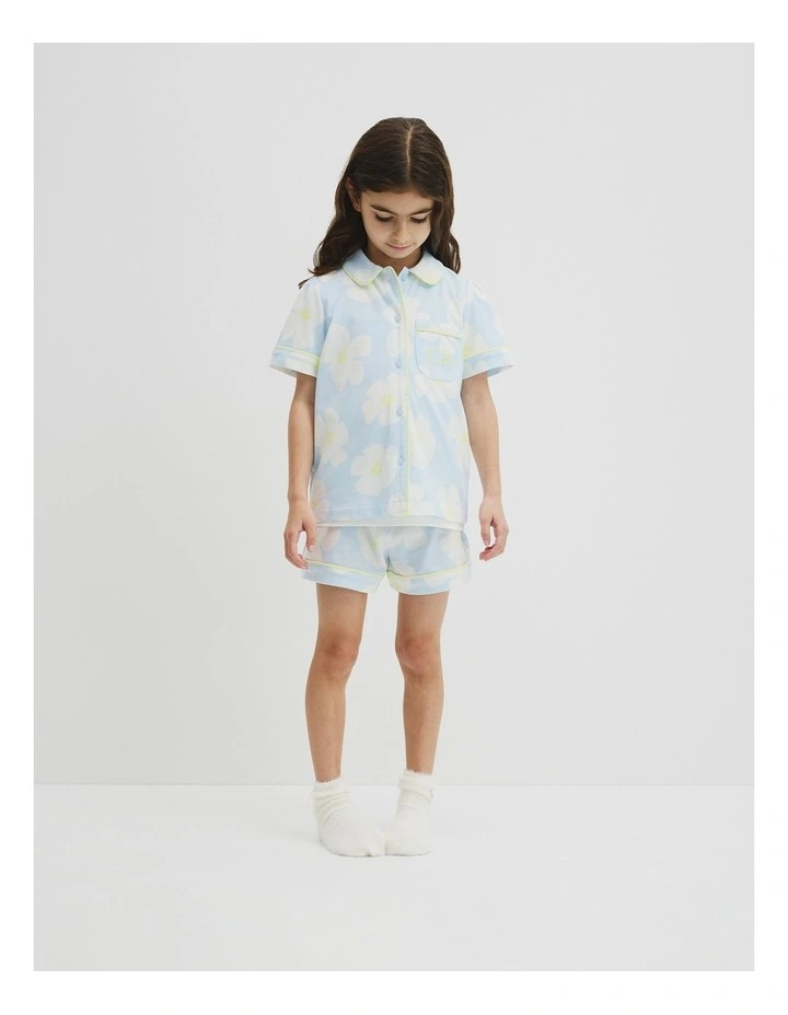Australian Cotton Short Sleeve Button Through Sleep in Bold Floral Prnt image 4