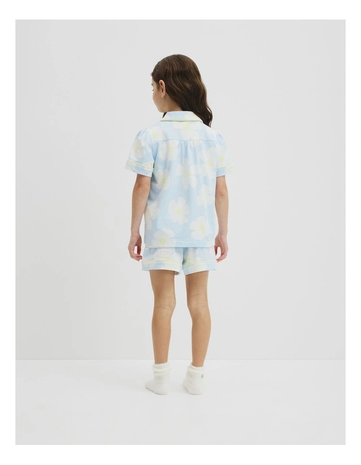 Australian Cotton Short Sleeve Button Through Sleep in Bold Floral Prnt image 5