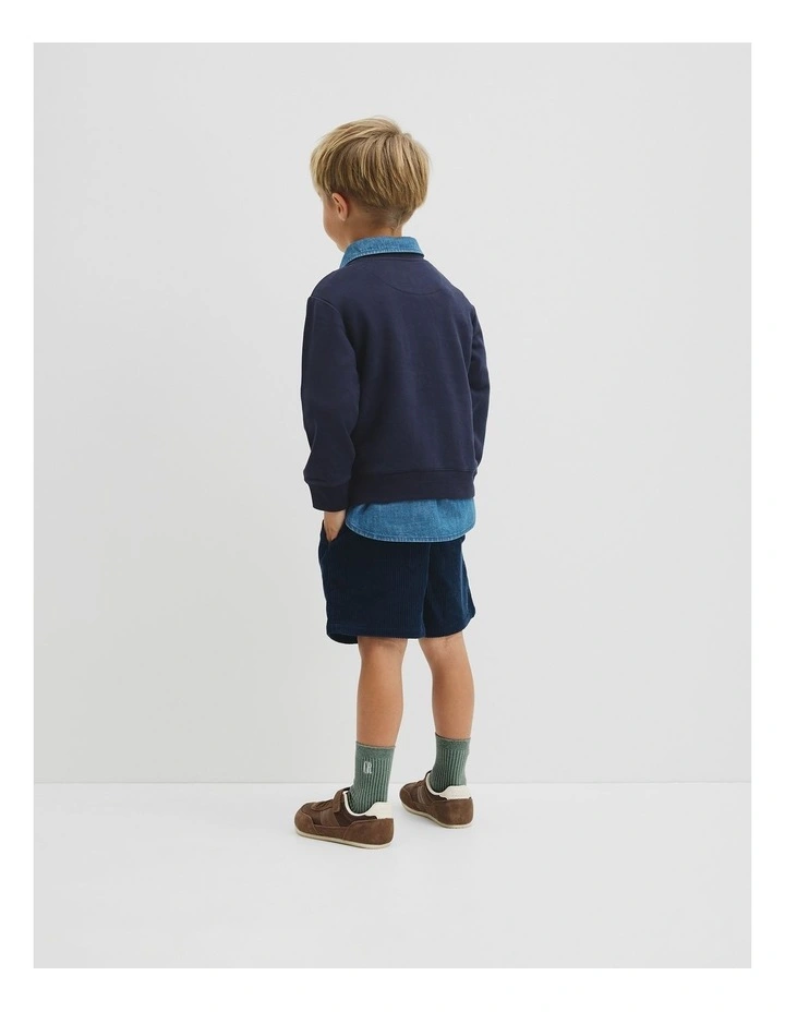 Australian Cotton Relaxed Heritage Sweat in French Navy image 5