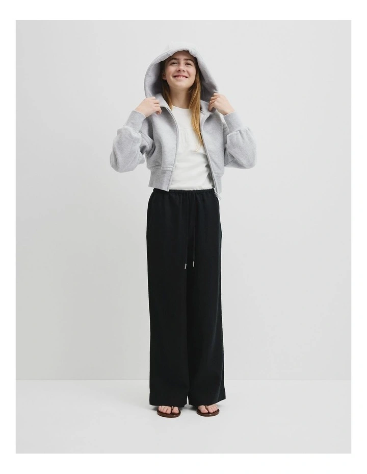 Teen Linen Pant in Black image 1