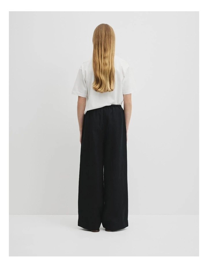 Teen Linen Pant in Black image 5