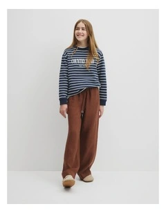 Teen Linen Pant in Pecan