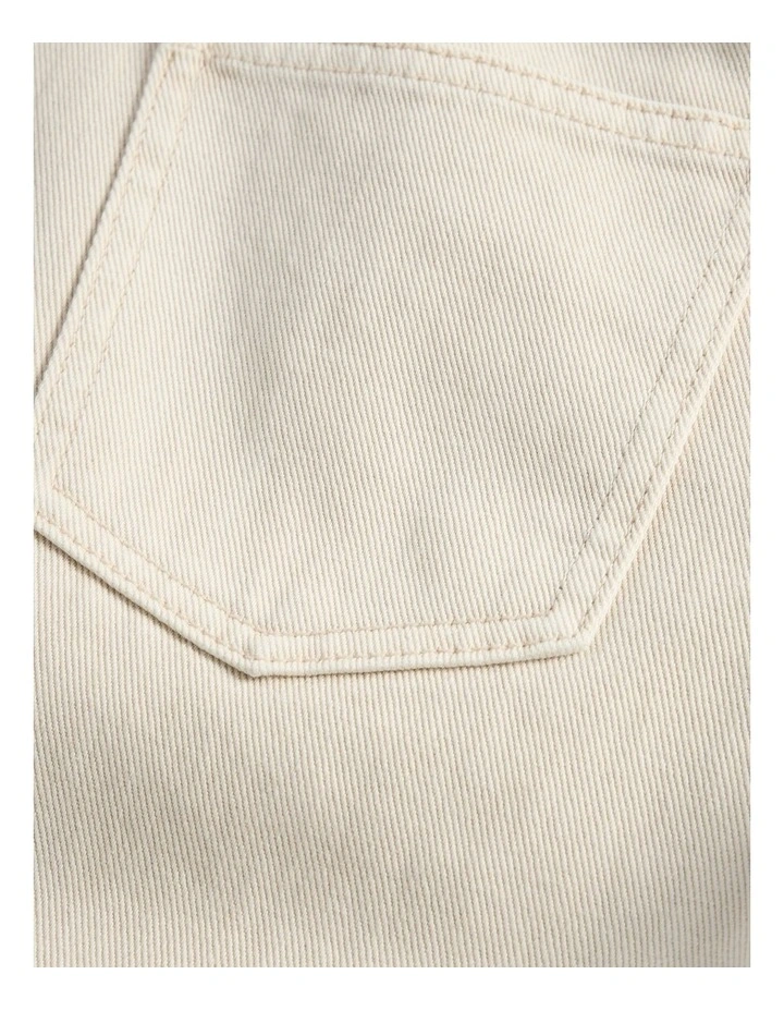 Teen Curved Seam Jean in Ecru image 6