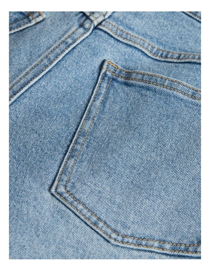 Teen Denim Short in Light Wash image 6