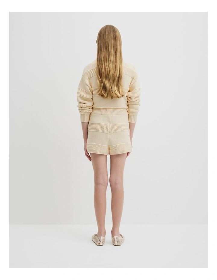 Teen Australian Cotton Blend Knit Short in Stone image 5
