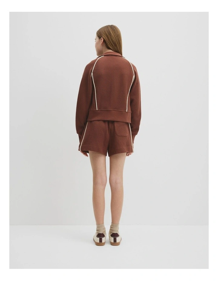 Teen Raglan Zip Through Jacket in Pecan image 5