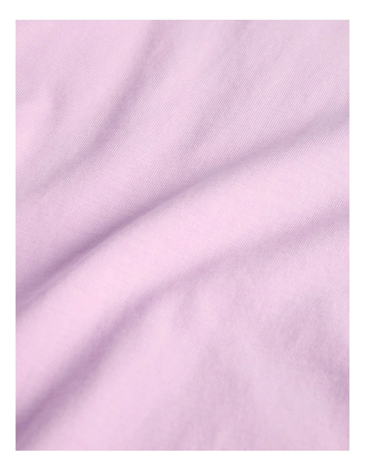 Teen Australian Cotton Short Sleeve Oversized T-shirt in Wisteria image 6