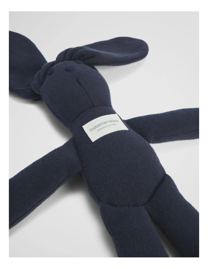 Organically Grown Cotton Bunny in Navy image 2