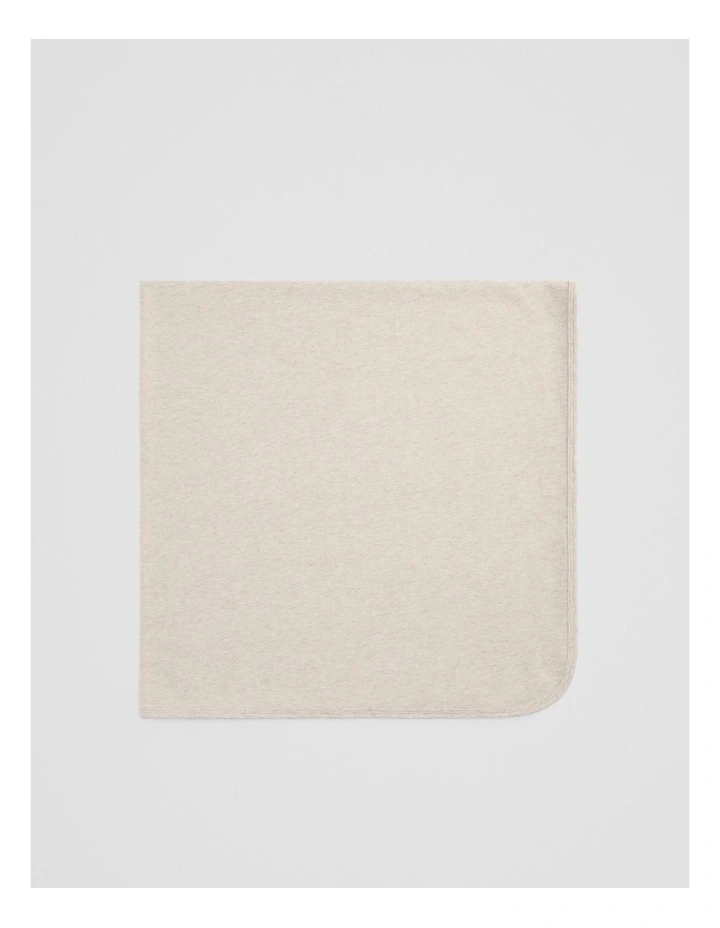 Organically Grown Cotton Swaddle in Pebble Marle image 1