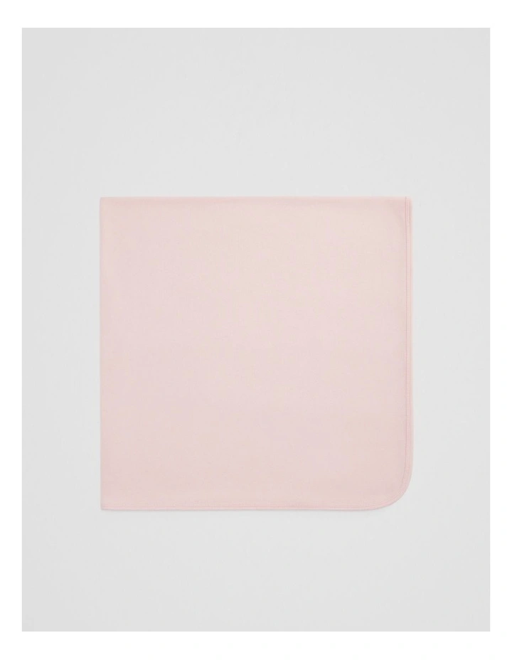 Organically Grown Cotton Swaddle in Mineral Pink image 1