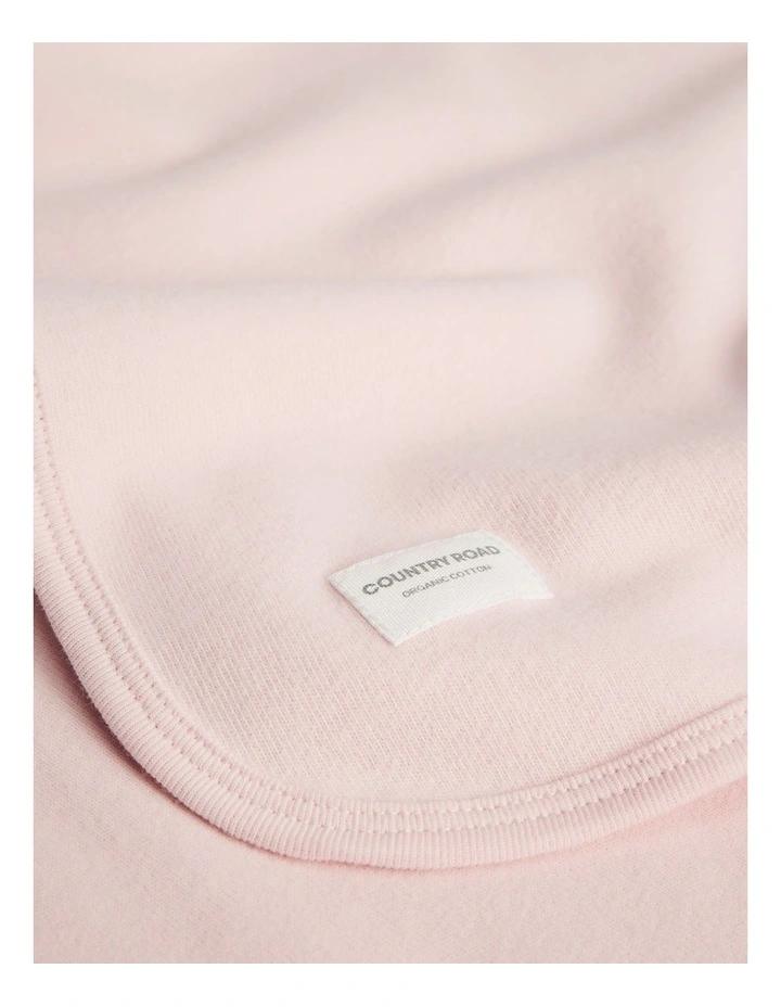 Organically Grown Cotton Swaddle in Mineral Pink image 2