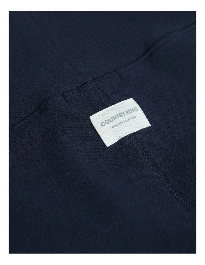Organically Grown Cotton Pull On Pant in Navy image 2