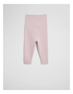 Organically Grown Cotton Pull On Pant in Mineral Pink