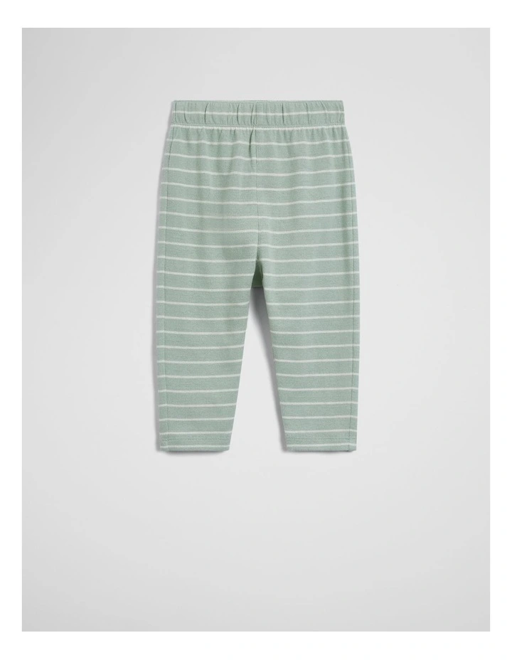 Textured Pull On Pant in Saltbush Stripe image 2