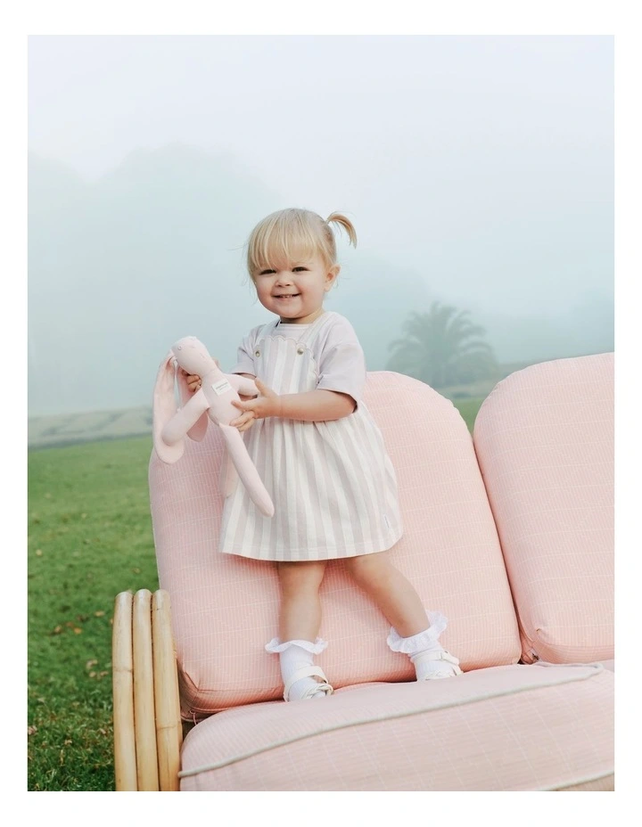 Stripe Pinafore in Lavender Fog image 7