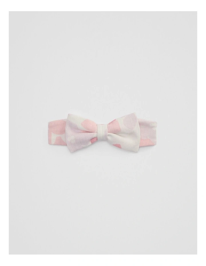 Organically Grown Cotton Blend Jersey Headband in Bold Floral Prnt image 1