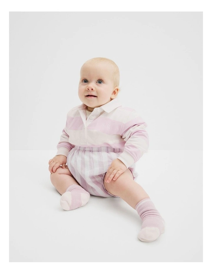 Stripe Bloomers in Lavender Fog image 1