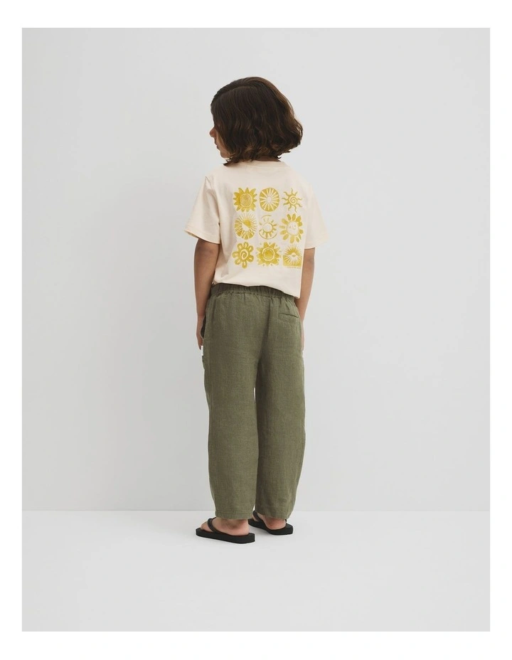 Linen Pant in Dark Sage image 5