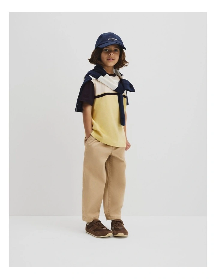 Pull On Twill Pant in Latte image 1