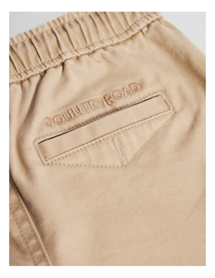 Pull On Twill Pant in Latte image 6
