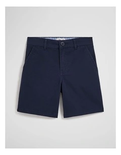 Chino Short in Navy