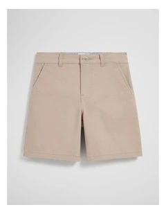 Chino Short in Taupe