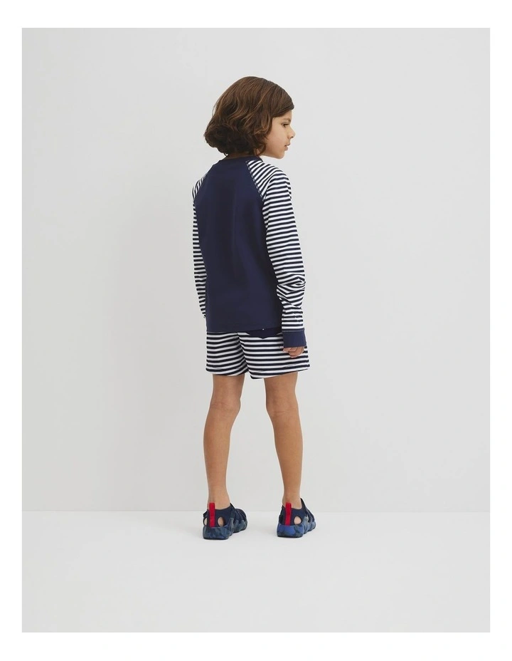 Logo Rash Vest in Navy image 5