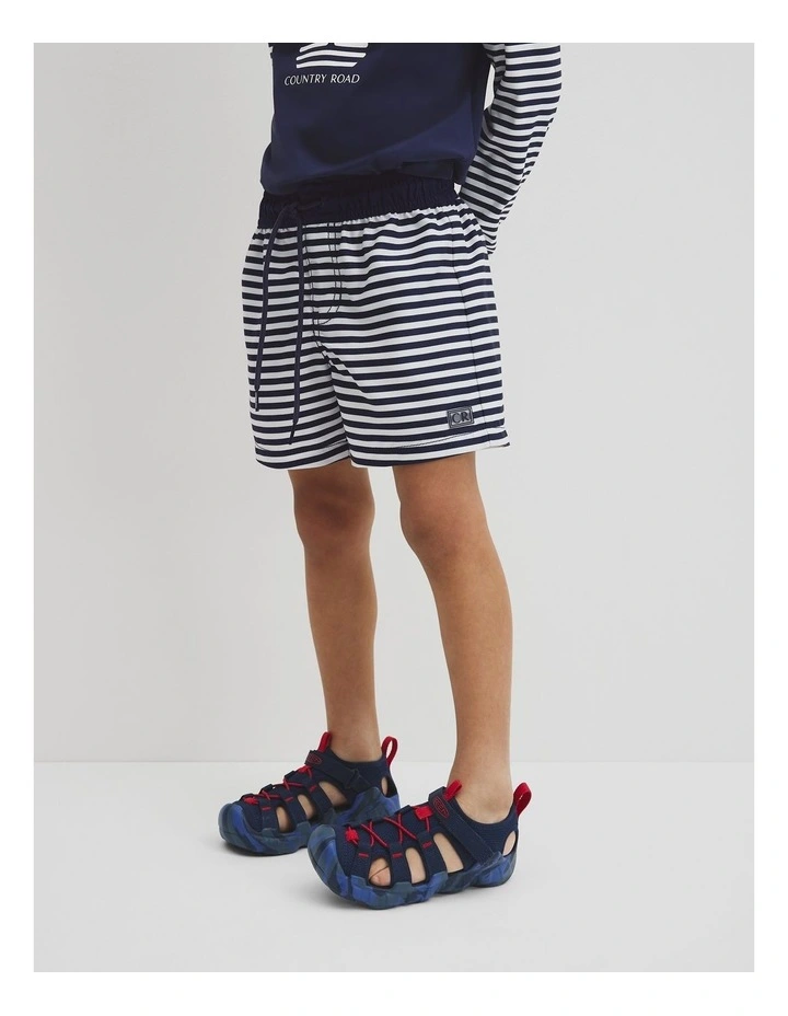 Pull On Board Short in Navy Stripe image 4