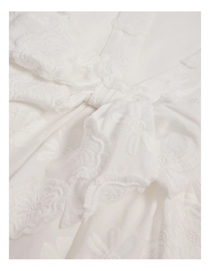 Sleeveless Broderie Dress in Marshmallow image 2