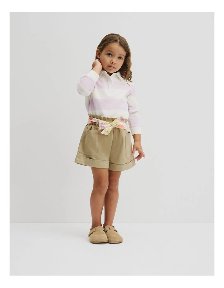Organically Grown Cotton Twill Short in Elm image 1
