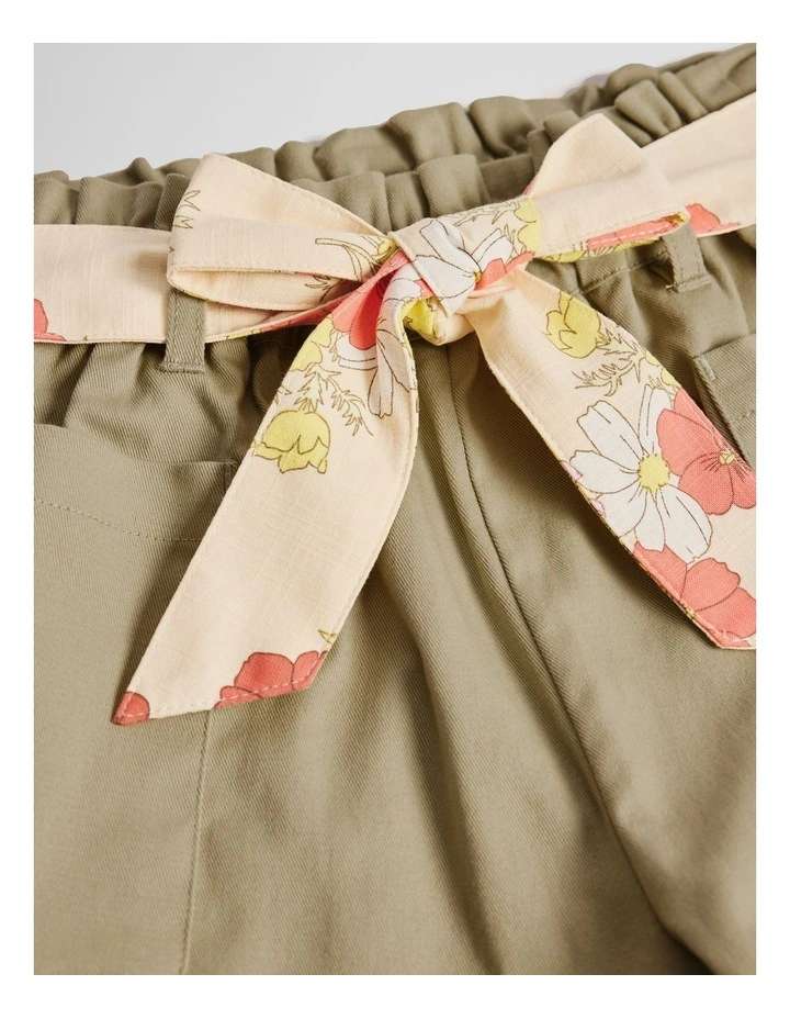 Organically Grown Cotton Twill Short in Elm image 6