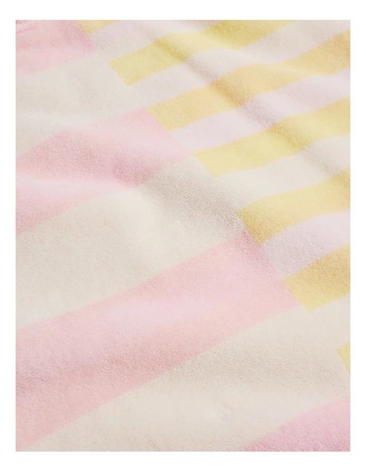 Stripe Swim Poncho in Pink Yellow Stripe image 2