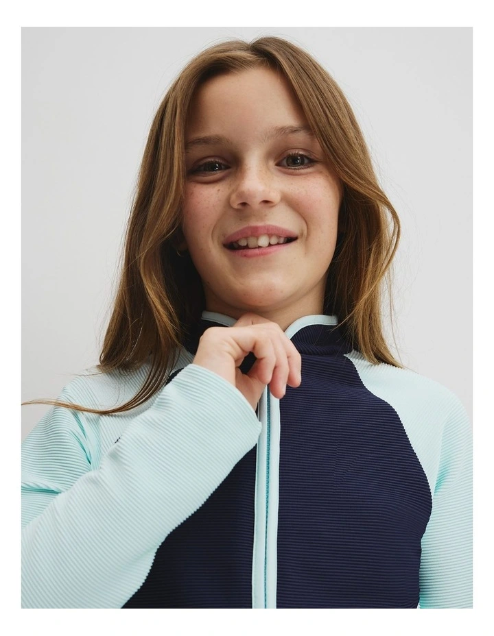 Teen Long Sleeve Spice Swimsuit in Navy image 3