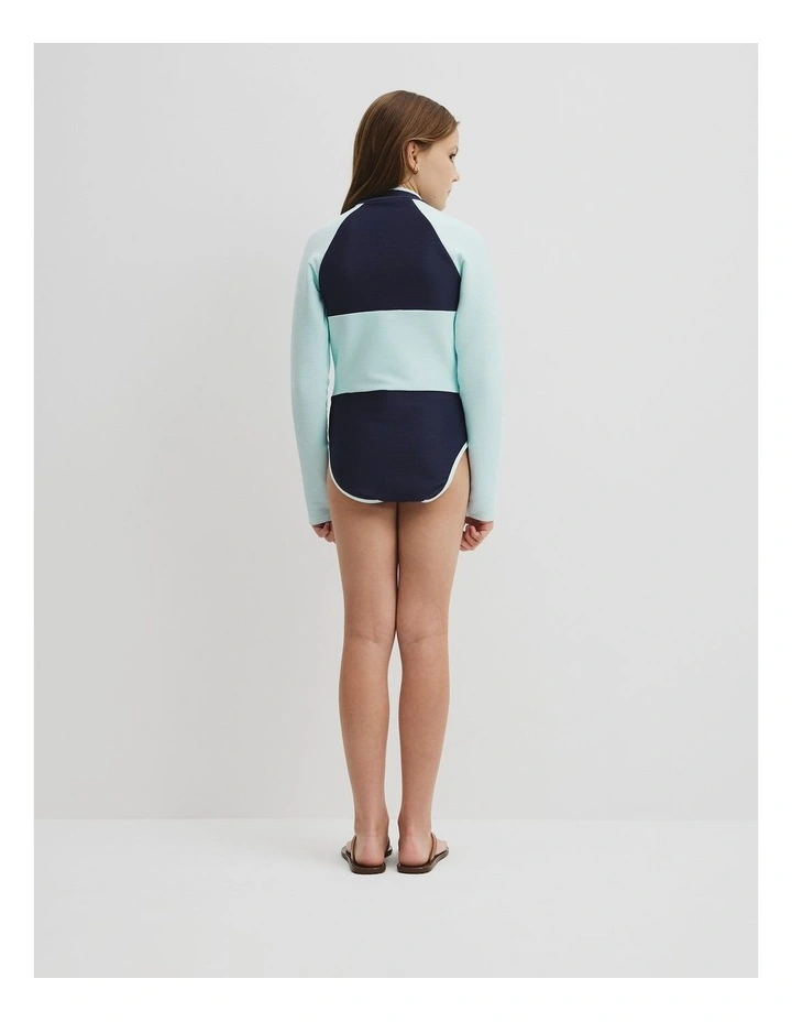 Teen Long Sleeve Spice Swimsuit in Navy image 5
