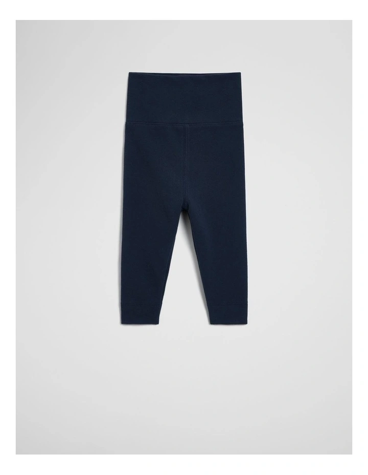 Organically Grown Cotton Pull On Pant in Navy image 1