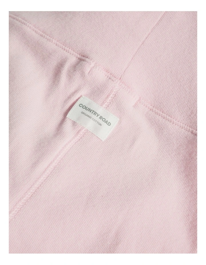 Organically Grown Cotton Pull On Pant in Mineral Pink image 2