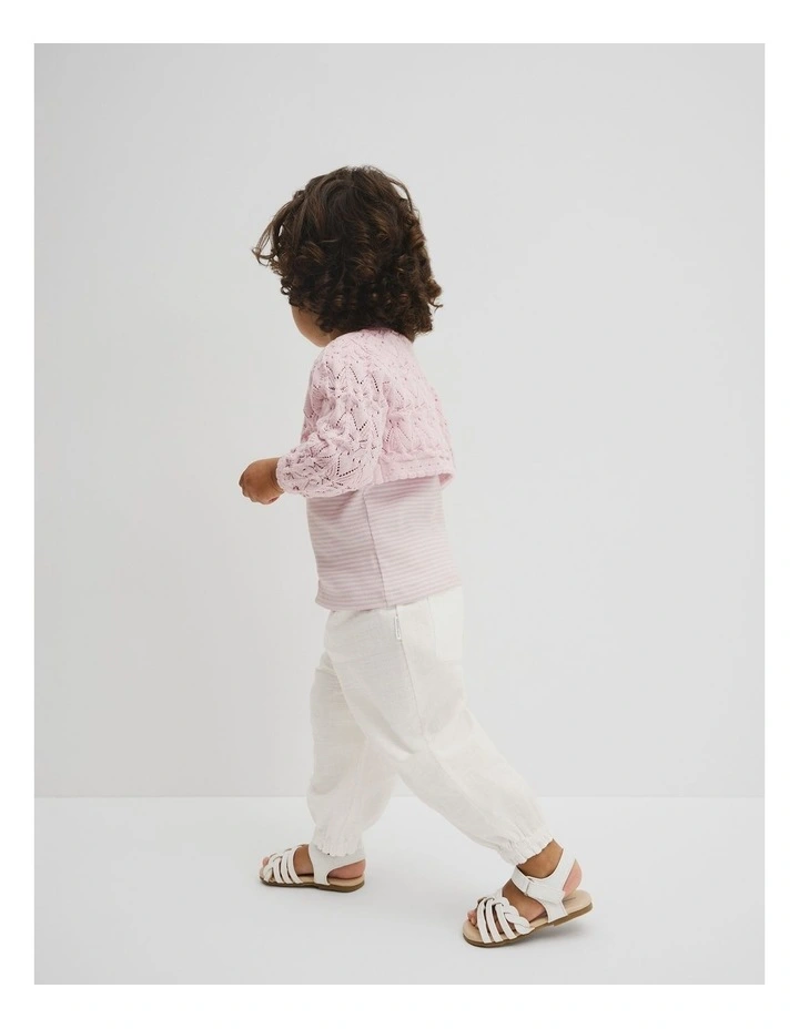 Australian Cotton Knit Bolero in Ballet Pink image 5