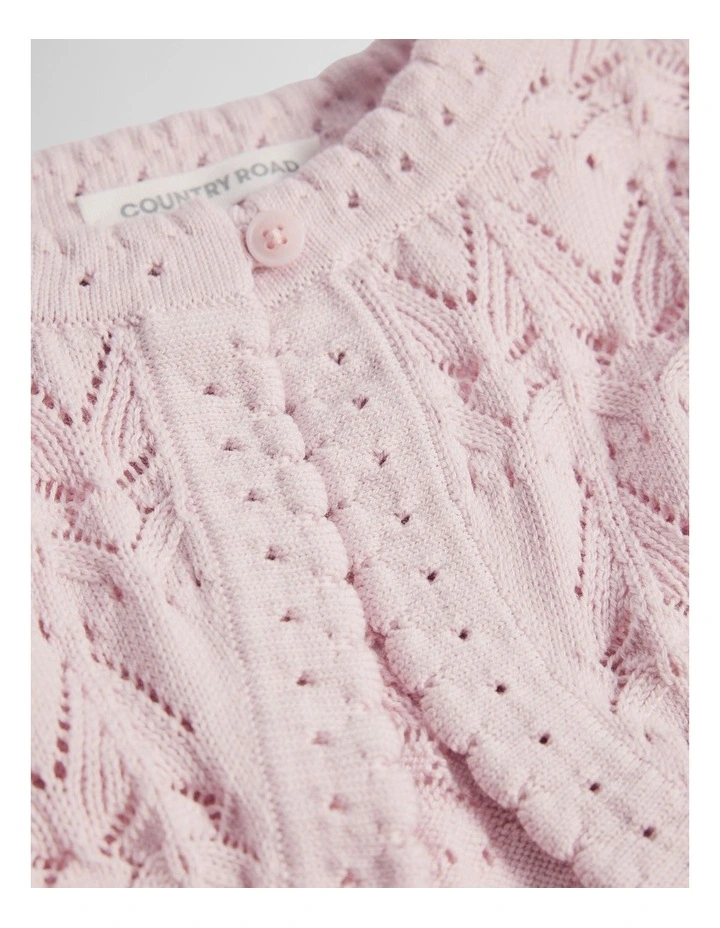 Australian Cotton Knit Bolero in Ballet Pink image 6