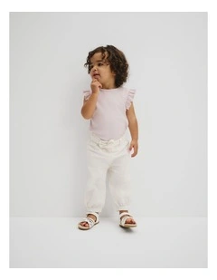 Woven Cuff Pant in Marshmallow