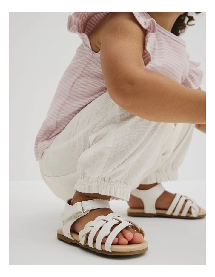 Woven Cuff Pant in Marshmallow image 3