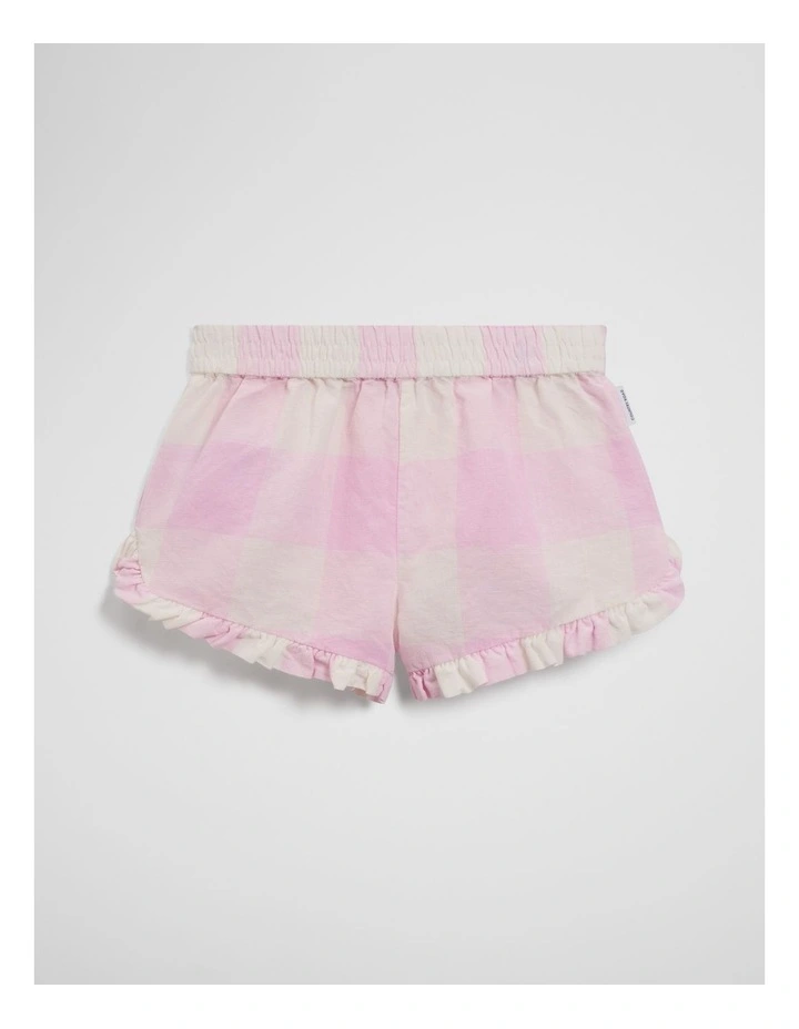 Gingham Short in Pink Lavender image 1