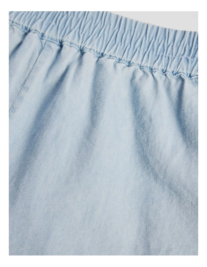 Chambray Short in Sky Blue Wash image 2