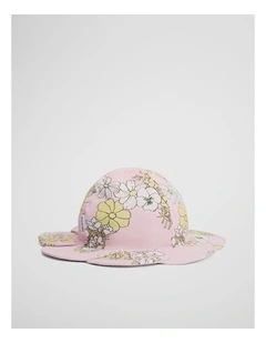 Reversible Swim Hat in Pink Floral