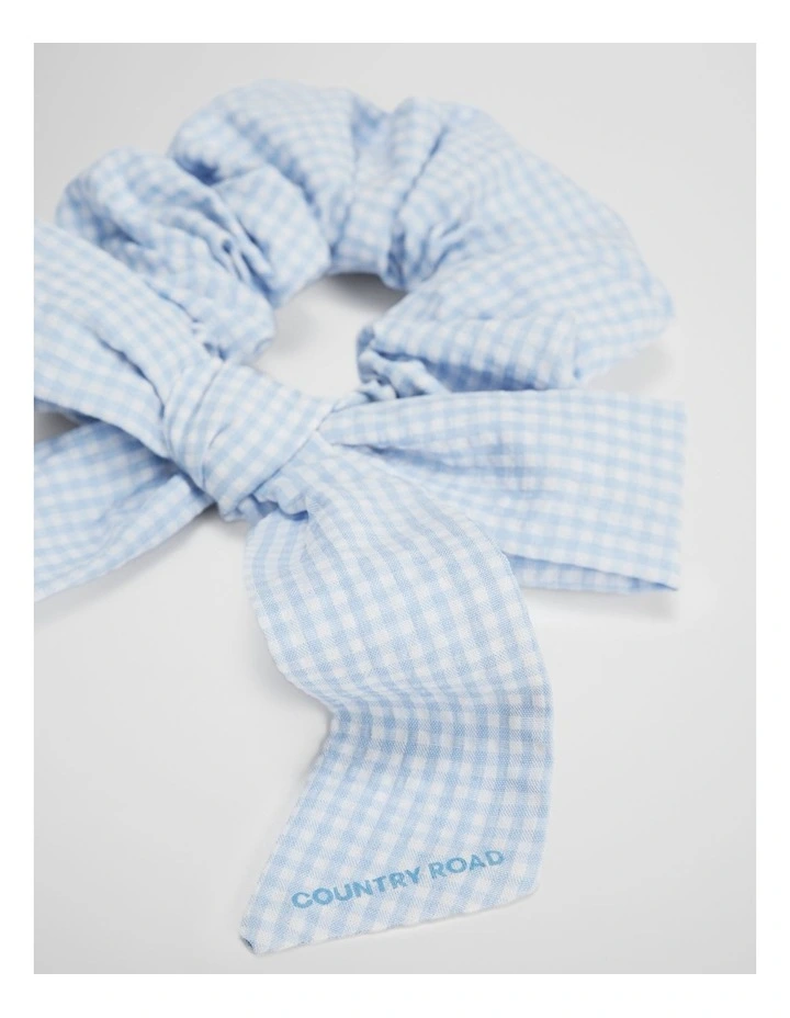 Bow Scrunchie in Pale Blue image 2